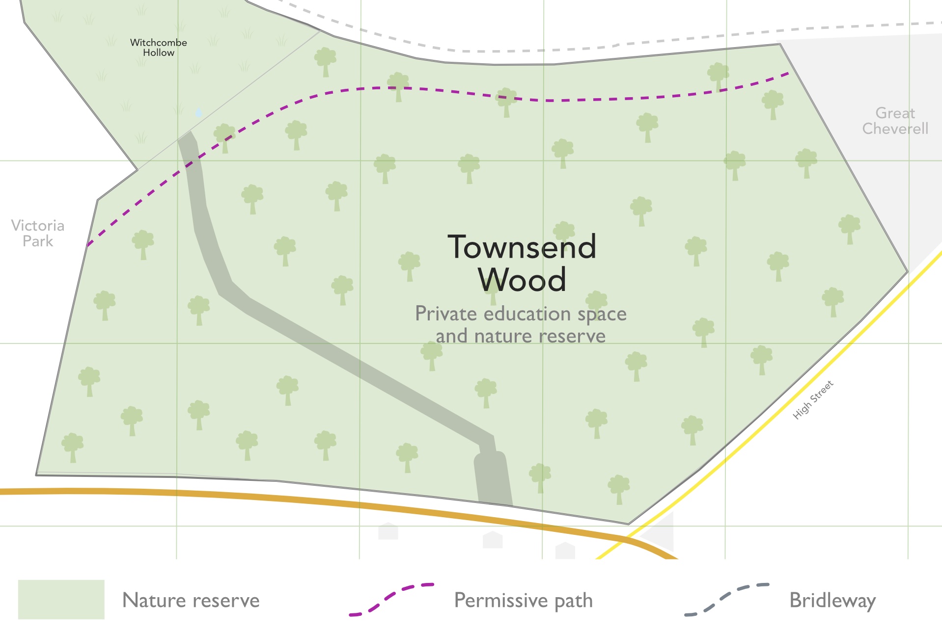 Townsend Wood permissive paths.